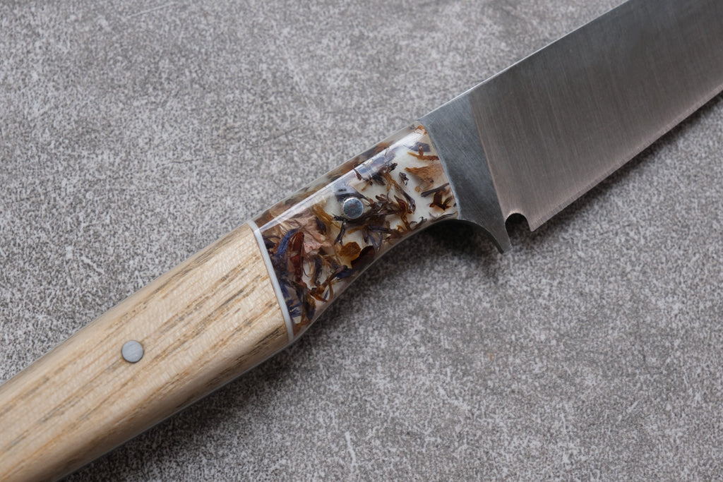 Ash & Resin Handled Stainless Steel Steak Knives