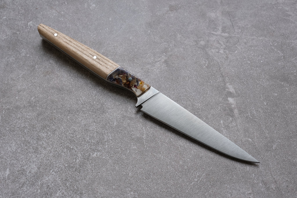 Ash & Resin Handled Stainless Steel Steak Knives